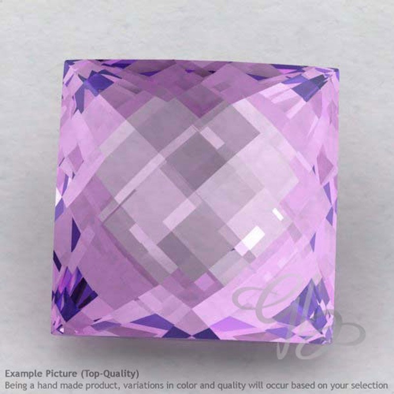 Brazilian Amethyst Square Shape Calibrated Briolettes