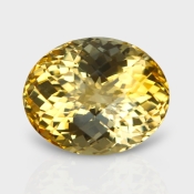 Citrine 18.84x15.25mm Checkerboard Oval AA Loose Gemstone - 180569
