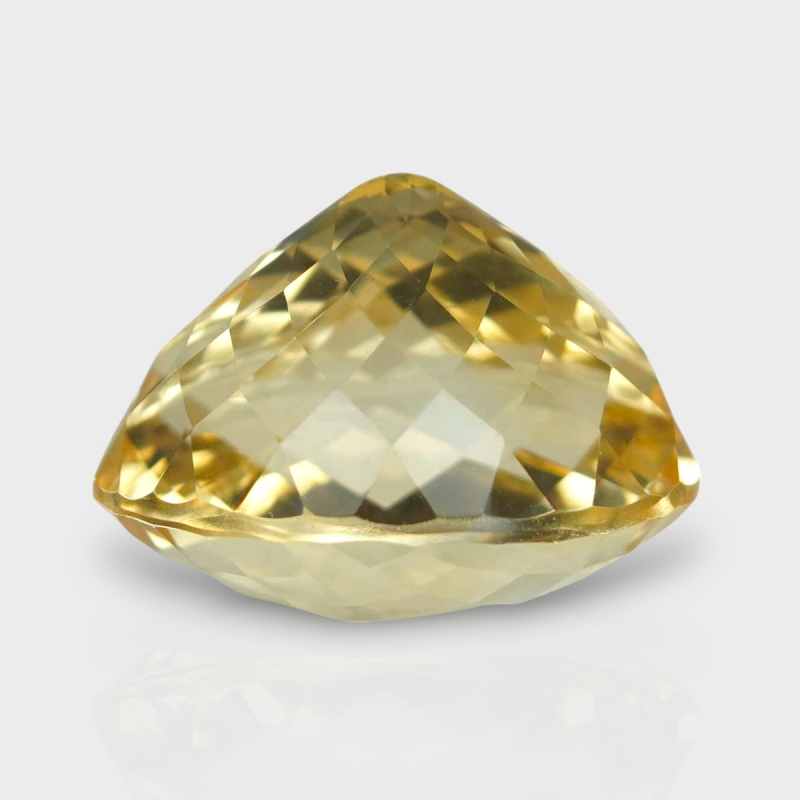 Citrine 18.84x15.25mm Checkerboard Oval AA Loose Gemstone - 180569