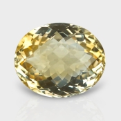 Citrine 18.05x14.83mm Checkerboard Oval AA Loose Gemstone - 180790