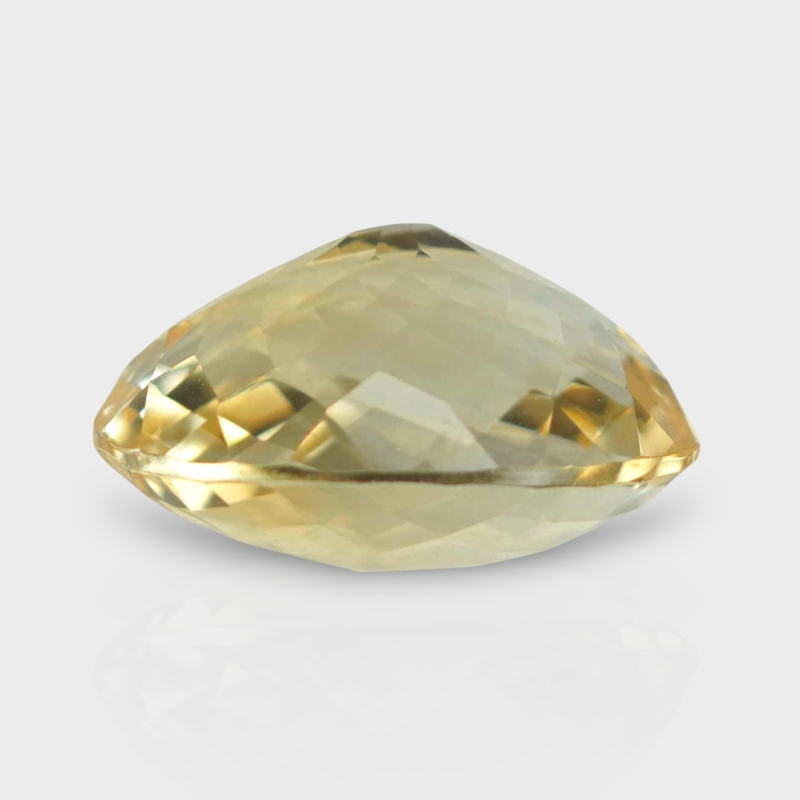 Citrine 18.05x14.83mm Checkerboard Oval AA Loose Gemstone - 180790