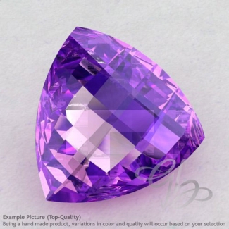 Brazilian Amethyst Trillion Shape Calibrated Briolettes