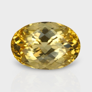 Citrine 17.53x12.12mm Checkerboard Oval AA Loose Gemstone - 180791