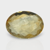 Citrine 15.97x11.52mm Checkerboard Oval AA Loose Gemstone - 180793