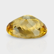 Citrine 15.97x11.52mm Checkerboard Oval AA Loose Gemstone - 180793