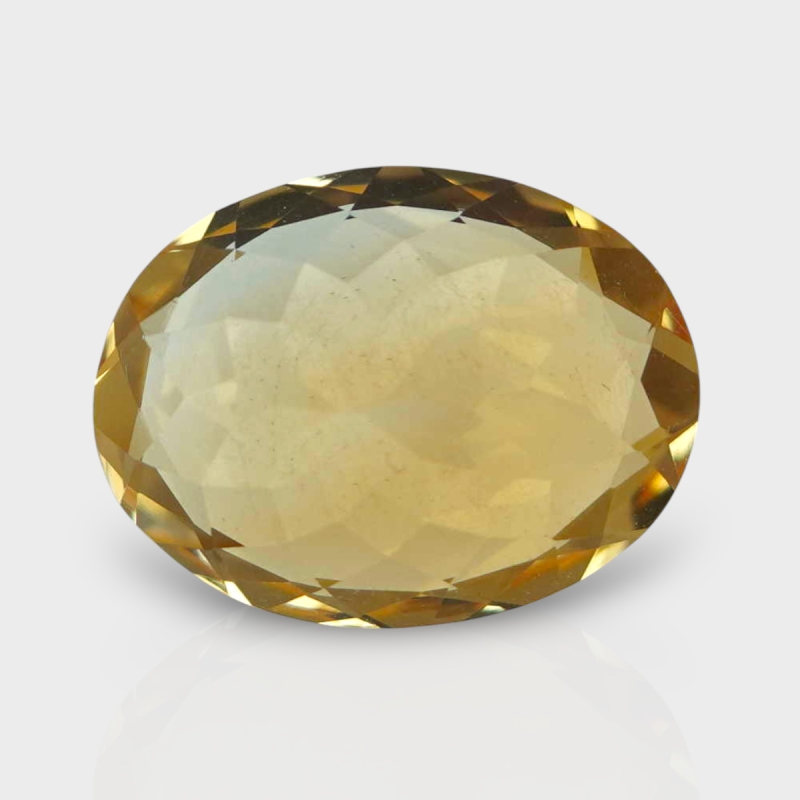 Citrine 14.47x11.02mm Faceted Oval AA Loose Gemstone - 181482