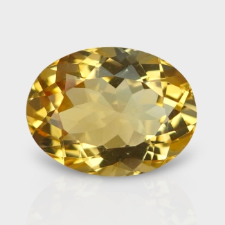 Citrine 14.47x11.02mm Faceted Oval AA Loose Gemstone - 181482