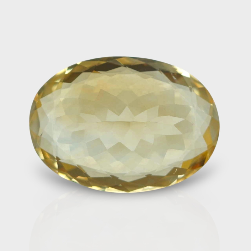 Citrine 18.31x13.07mm Faceted Oval AA Loose Gemstone - 182174
