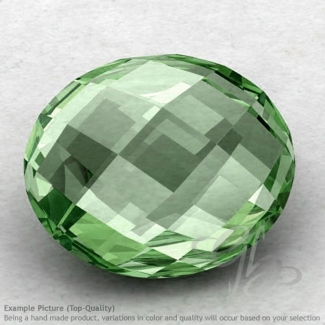 Green Amethyst Oval Shape Calibrated Briolettes