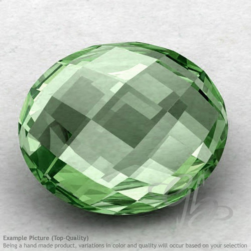 Green Amethyst Oval Shape Calibrated Briolettes