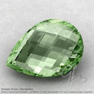 Green Amethyst Pear Shape Calibrated Briolettes