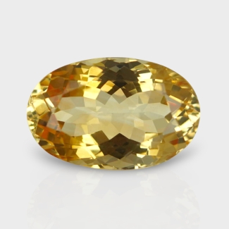 Citrine 18.67x12.24mm Faceted Oval AA Loose Gemstone - 182182