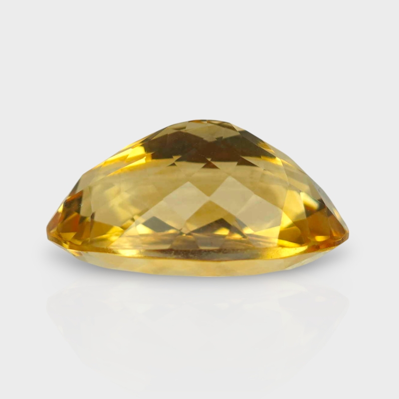 Citrine 18.67x12.24mm Faceted Oval AA Loose Gemstone - 182182