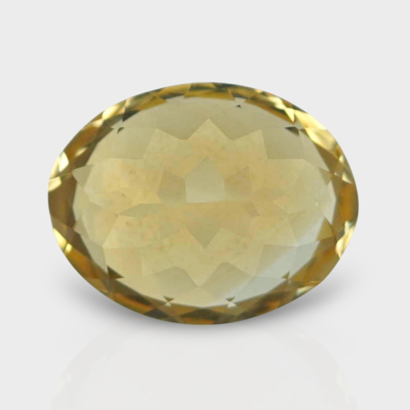Citrine 14.76x11.55mm Faceted Oval AA Loose Gemstone - 182187
