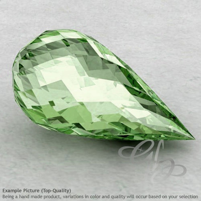 Green Amethyst Drops Shape Calibrated Briolettes