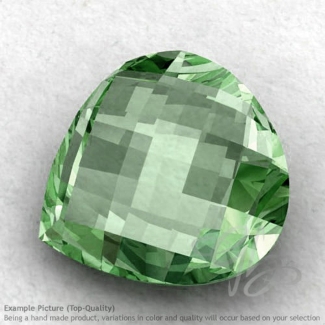 Green Amethyst Heart Shape Calibrated Briolettes