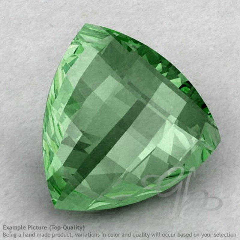 Green Amethyst Trillion Shape Calibrated Briolettes