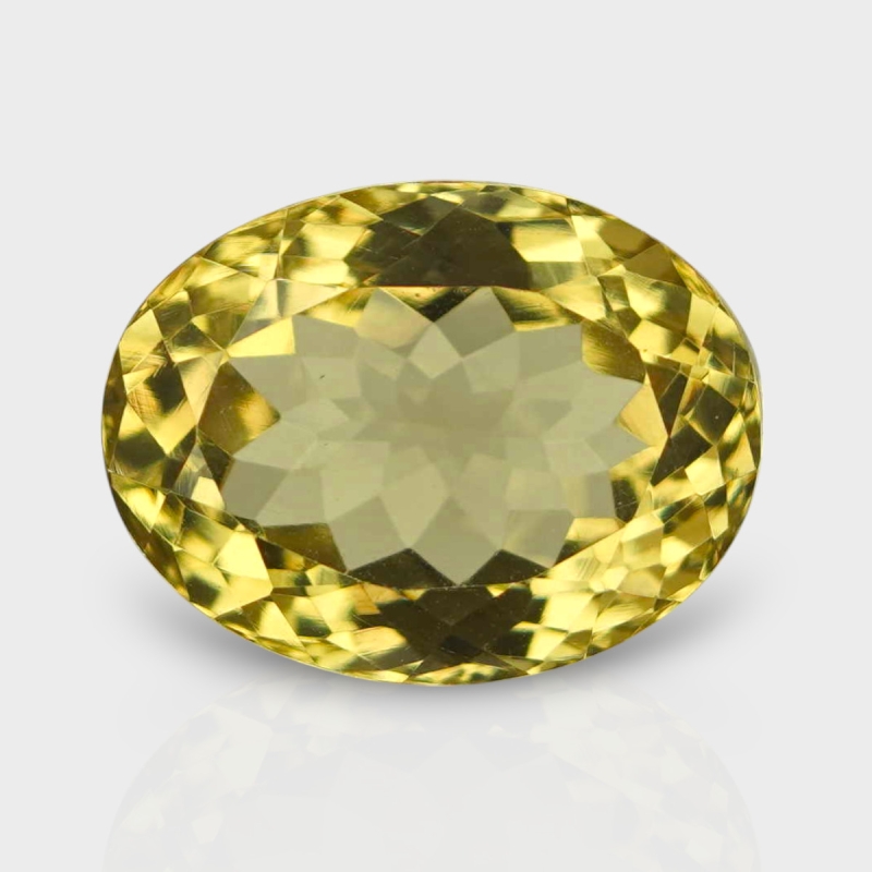 Beer Quartz 15.36x11.74mm Faceted Oval AAA Loose Gemstone - 182224