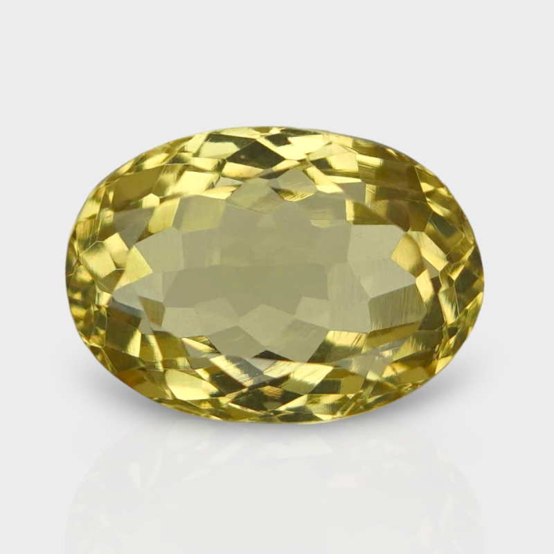 Beer Quartz 14.70x10.54mm Faceted Oval AAA Loose Gemstone - 182225