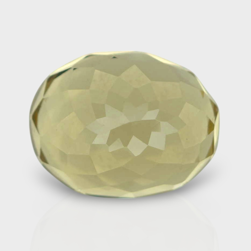 Beer Quartz 13.37x10.43mm Faceted Oval AAA Loose Gemstone - 182226