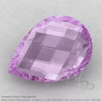 Pink Amethyst Pear Shape Calibrated Briolettes