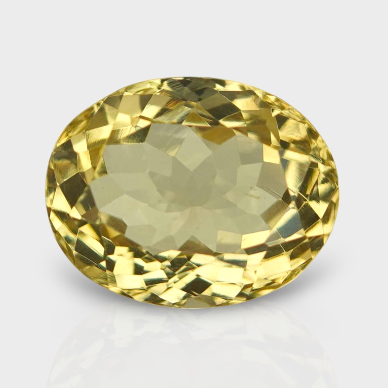 Beer Quartz 15.21x12.04mm Faceted Oval AAA Loose Gemstone - 182239