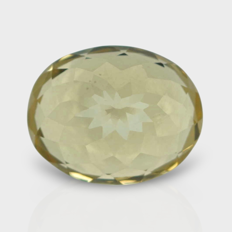 Beer Quartz 15.21x12.04mm Faceted Oval AAA Loose Gemstone - 182239