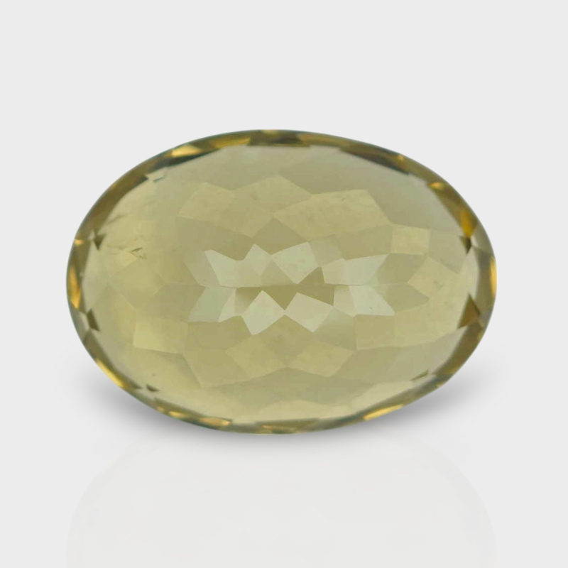 Beer Quartz 16.23x11.54mm Faceted Oval AAA Loose Gemstone - 182323