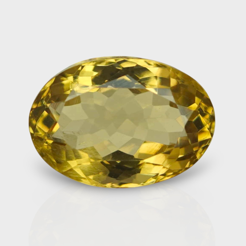 Beer Quartz 16.23x11.54mm Faceted Oval AAA Loose Gemstone - 182323