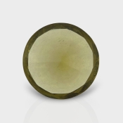 Olive Quartz 17.15mm Diamond Cut Round AAA Loose Gemstone - 182233