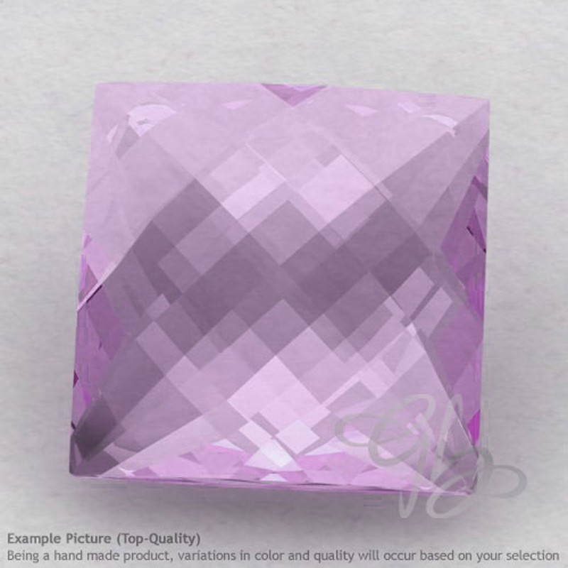 Pink Amethyst Square Shape Calibrated Briolettes