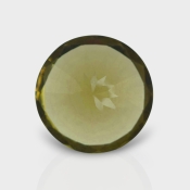 Olive Quartz 16.80mm Diamond Cut Round AAA Loose Gemstone - 182234