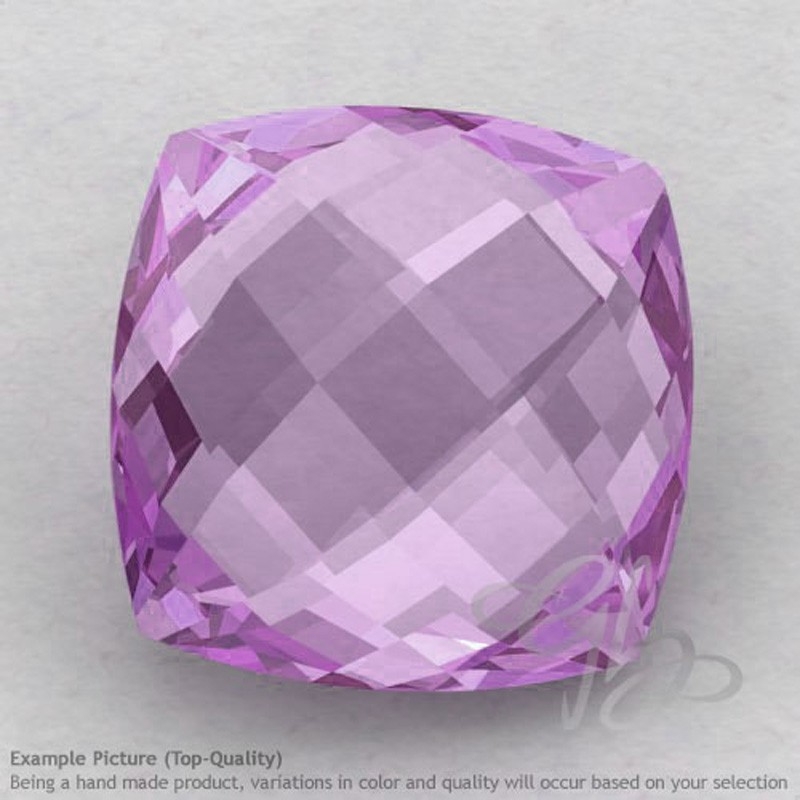 Pink Amethyst Square Cushion Shape Calibrated Briolettes