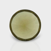 Olive Quartz 16.52mm Diamond Cut Round AAA Loose Gemstone - 182238