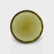 Olive Quartz 17.05mm Diamond Cut Round AAA Loose Gemstone - 182326