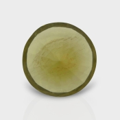 Olive Quartz 18.09mm Diamond Cut Round AAA Loose Gemstone - 182395