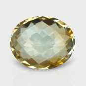 Citrine 18.34x15.03mm Checkerboard Oval A+ Loose Gemstone - 180574
