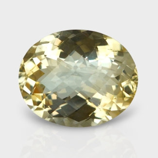 Citrine 18.34x15.03mm Checkerboard Oval A+ Loose Gemstone - 180574