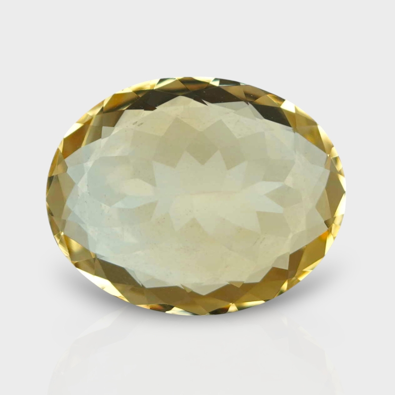 Citrine 18.07x14.41mm Faceted Oval A+ Loose Gemstone - 181565