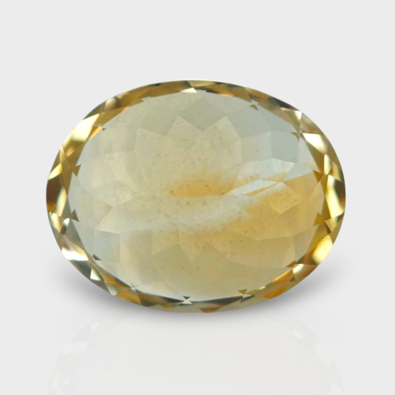 Citrine 14.95x11.70mm Faceted Oval A+ Loose Gemstone - 182183