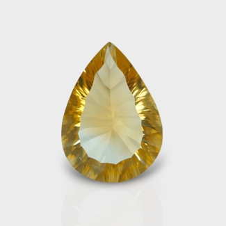 Citrine 18.95x13.66mm Concave Cut Pear AA+ Loose Gemstone - 182102
