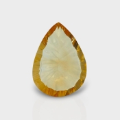 Citrine 19.74x14.33mm Concave Cut Pear AA+ Loose Gemstone - 182103