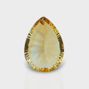 Citrine 18.95x13.68mm Concave Cut Pear AA+ Loose Gemstone - 182104