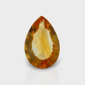 Citrine 12.91x8.63mm Concave Cut Pear AAA Loose Gemstone - 182110