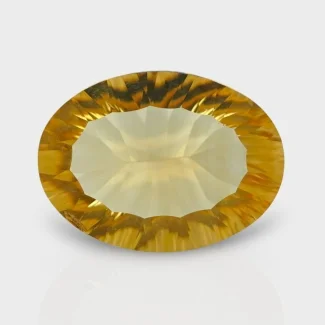 Citrine 17.51x12.86mm Concave Cut Oval AA+ Loose Gemstone - 182125
