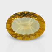 Citrine 17.51x12.86mm Concave Cut Oval AA+ Loose Gemstone - 182125
