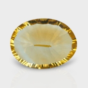 Citrine 19.41x14.70mm Concave Cut Oval AA+ Loose Gemstone - 182126