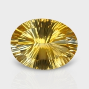 Citrine 19.41x14.70mm Concave Cut Oval AA+ Loose Gemstone - 182126