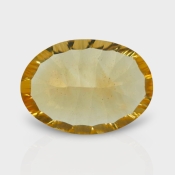 Citrine 17.86x12.82mm Concave Cut Oval AA+ Loose Gemstone - 182127