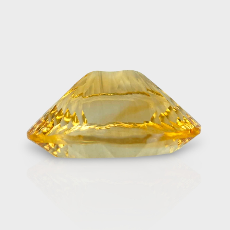 Citrine 17.62x12.79mm Concave Cut Oval AA+ Loose Gemstone - 182129